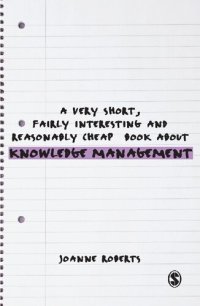 cover of the book A Very Short, Fairly Interesting and Reasonably Cheap Book About Knowledge Management