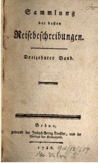 cover of the book Sammlung der besten Reisebeschreibungen