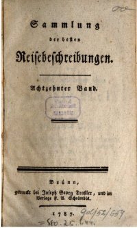 cover of the book Sammlung der besten Reisebeschreibungen