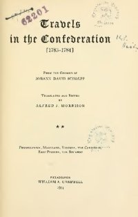 cover of the book Travels in the Confederation [1783-1784]