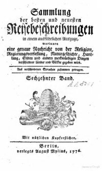 cover of the book Sammlung der besten und neuesten Reisebeschreibungen in einem ausführlichen Auszuge