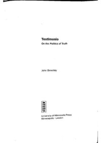 cover of the book Testimonio: On the Politics of Truth