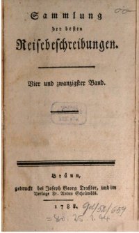 cover of the book Sammlung der besten Reisebeschreibungen