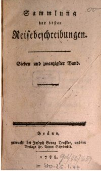 cover of the book Sammlung der besten Reisebeschreibungen