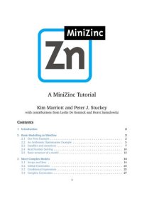 cover of the book A MiniZinc Tutorial