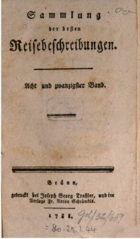 cover of the book Sammlung der besten Reisebeschreibungen