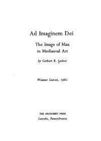 cover of the book Ad Imaginem Dei: The Image of Man in Mediaeval Art