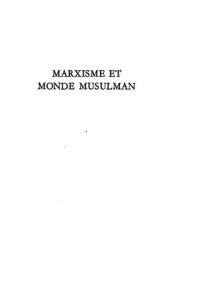 cover of the book Marxisme et monde musulman