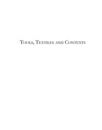 cover of the book Tools, Textiles and Contexts: Textile Production in the Aegean and Eastern Mediterranean Bronze Age