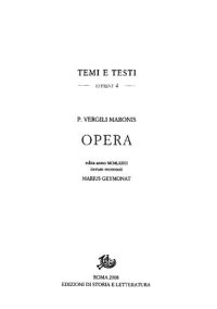 cover of the book P. Vergili Maronis Opera