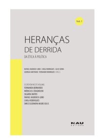 cover of the book Heranças de Derrida (vol. 1): Da ética à política