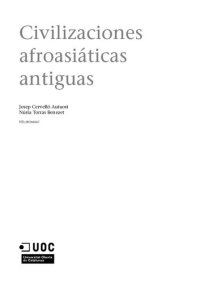 cover of the book Civilizaciones afroasiáticas antiguas