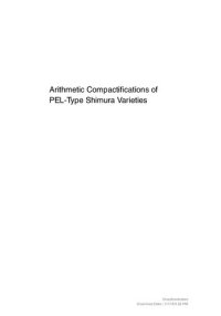 cover of the book Arithmetic compactifications of PEL-type Shimura varieties