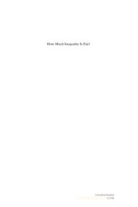 cover of the book How Much Inequality Is Fair?: Mathematical Principles of a Moral, Optimal, and Stable Capitalist Society