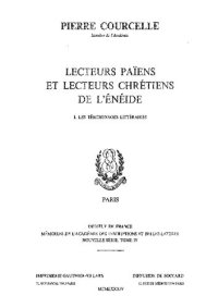 cover of the book Lecteurs païens et lecteurs chrétiens de l'Enéide I: Les témoignages littéraires