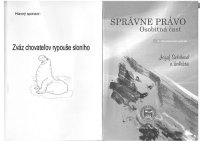 cover of the book Spávne právo. Osobitna časť