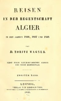 cover of the book Reisen in der Regentschaft Algier in den Jahren 1836, 1837 und 1838