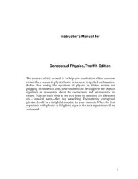 cover of the book Instructor's Manual for Conceptual Physics, 12th edition