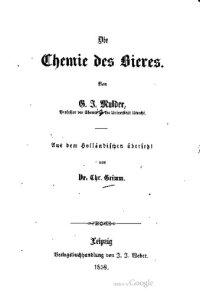 cover of the book Die Chemie des Bieres