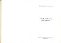 cover of the book Sobre la justificación de la autoridad