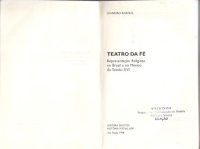 cover of the book Teatro da fé: representação religiosa no Brasil e no México do século XVI