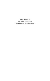 cover of the book The World Of The Citizen In Republican Rome