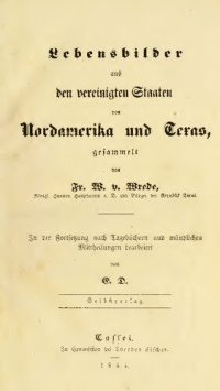 cover of the book Lebensbilder aus den vereinigten Staaten von Nordamerika und Texas