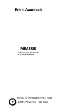 cover of the book Mímesis: a representação da realidade na literatura ocidental