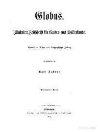 cover of the book Globus. Illustrirte Zeitschrift für Länder- und Völkerkunde