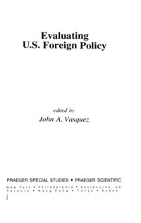 cover of the book Evaluating US foreign policy