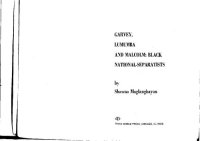 cover of the book Garvey, Lumumba, and Malcolm: black national-separatists