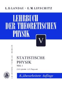 cover of the book Lehrbuch der Theoretischen Physik - Band V - Statistische Physik - Teil 1