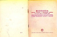 cover of the book Rezoluția ședinței plenare a Comitetului Central al P. M. R. din 3-5 martie 1949 asupra sarcinilor partidului în lupta pentru întărirea alianței clasei muncitoare cu țărănimea muncitoare și pentru transformarea socialistă a agriculturii