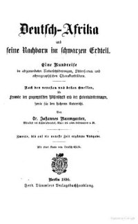 cover of the book Deutsch-Afrika und seine Nachbarn im schwarzen Erdteil