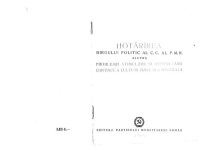 cover of the book Hotărîrea biroului politic al C. C. al P. M. R. asupra problemei stimulării și desvoltării continue a culturii fizice și a sportului