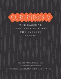 cover of the book Euripides V: The Complete Greek Tragedies, Third Edition