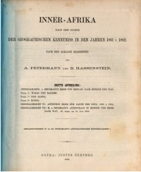 cover of the book Inner-Afrika nach dem Stande der geographischen Kenntniss im Jahre 1861-1862; nach den Quellen bearbeitet