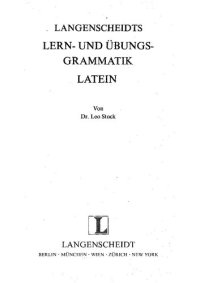 cover of the book Lern- und Übungsgrammatik Latein