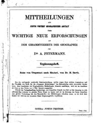 cover of the book Dr. Barth's Reise von Trapezunt durch die nördliche Hälfte Kleinasiens nach Scutari