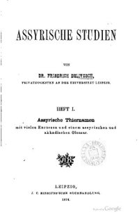 cover of the book Assyrische Studien