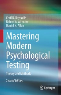 cover of the book Mastering modern psychological testing theory and methods