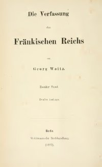 cover of the book Die Verfassung des Fränkischen Reichs