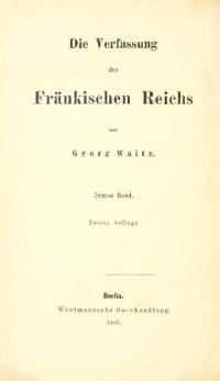 cover of the book Die Verfassung des Fränkischen Reichs