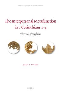 cover of the book The Interpersonal Metafunction in 1 Corinthians 1–4 : The Tenor of Toughness