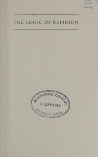 cover of the book The Logic of Religion