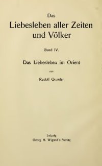 cover of the book Das Liebesleben im Orient