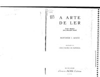 cover of the book A arte de ler