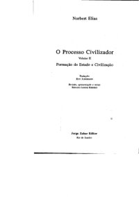 cover of the book O processo civilizador, Volume 2: Formação do estado e civilização