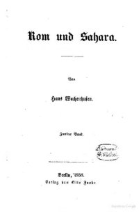 cover of the book Rom und Sahara