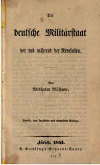 cover of the book Der deutsche Militärstaat vor und während der Revolution